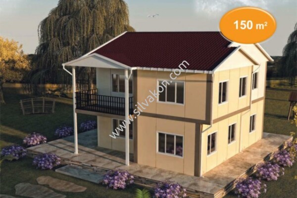 150 m² Çift Katlı Prefabrik Ev