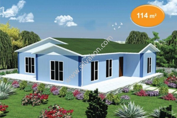114 m² Tek Katlı Prefabrik Konut
