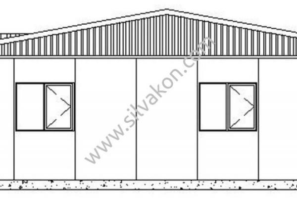 172 m2 Prefabrik Ofis