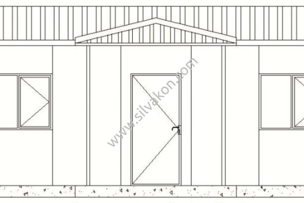 252 m2 Prefabrik Ofis