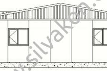 159 m2 Prefabrik Ofis