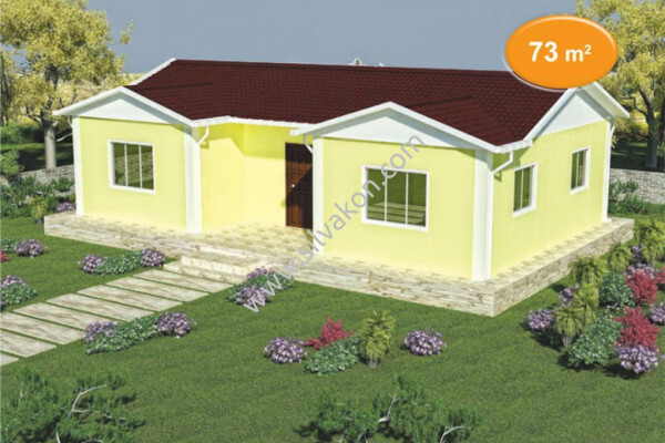 73m² Tek Katlı Prefabrik Konut