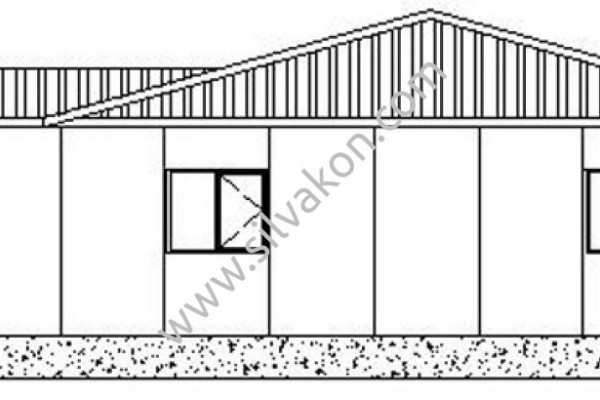 384 m2 Prefabrik Ofis