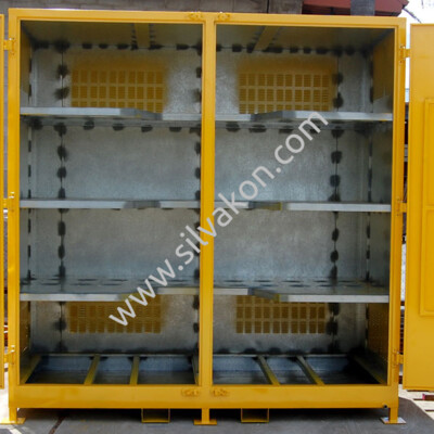 Atık pil akümülatör depolama konteynerleri